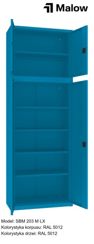 SBM 203 M LX Kolorystyka korpusu - RAL 5012 Kolorystyka drzwi - RAL 5012 (1).jpg