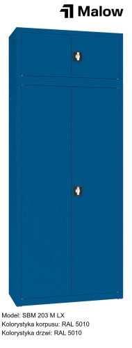 SBM 203 M LX Kolorystyka korpusu - RAL 5010 Kolorystyka drzwi - RAL 5010.jpg