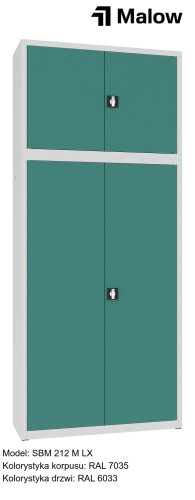 SBM 212 M LX Kolorystyka korpusu - RAL 7035 Kolorystyka drzwi - RAL 6033.jpg