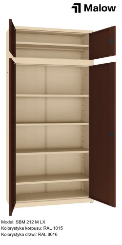 SBM 212 M LX Kolorystyka korpusu - RAL 1015 Kolorystyka drzwi - RAL 8016 (1).jpg