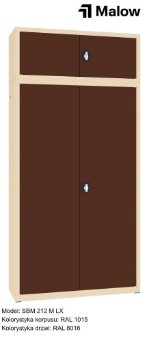 SBM 212 M LX Kolorystyka korpusu - RAL 1015 Kolorystyka drzwi - RAL 8016.jpg