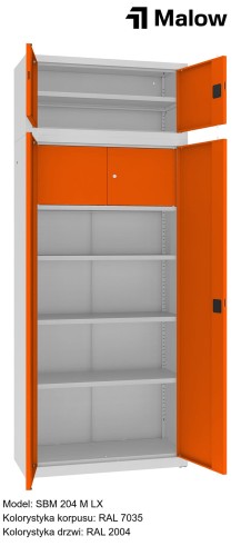 SBM 204 M LX Kolorystyka korpusu - RAL 7035 Kolorystyka drzwi - RAL 2004 (1).jpg