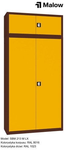 SBM 213 M LX Kolorystyka korpusu - RAL 8016 Kolorystyka drzwi - RAL 1023.jpg