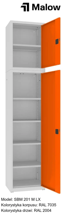 SBM 201 M LX Kolorystyka korpusu - RAL 7035 Kolorystyka drzwi - RAL 2004.jpg