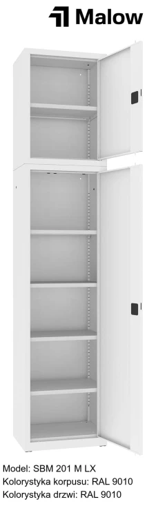 SBM 201 M LX Kolorystyka korpusu - RAL 9010 Kolorystyka drzwi - RAL 9010.jpg
