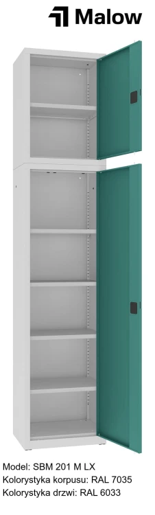 SBM 201 M LX Kolorystyka korpusu - RAL 7035 Kolorystyka drzwi - RAL 6033.jpg