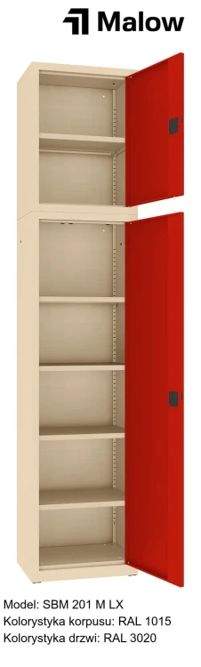 SBM 201 M LX Kolorystyka korpusu - RAL 1015 Kolorystyka drzwi - RAL 3020.jpg