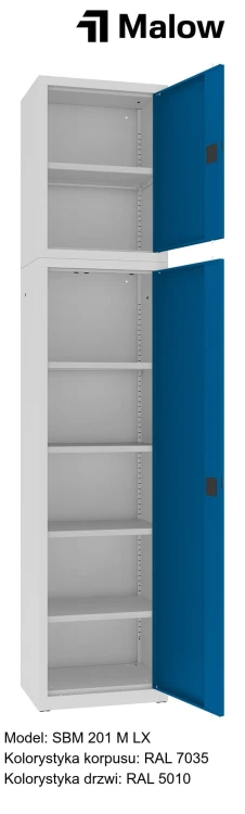 SBM 201 M LX Kolorystyka korpusu - RAL 7035 Kolorystyka drzwi - RAL 5010.jpg