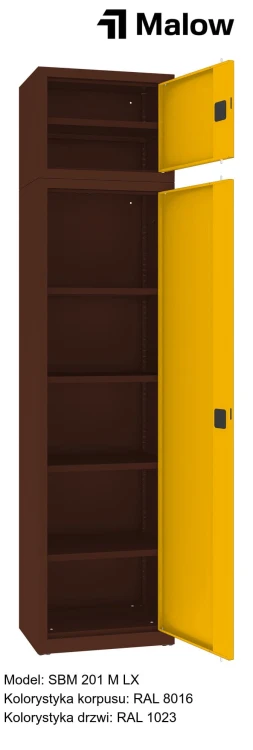 SBM 201 M LX Kolorystyka korpusu - RAL 8016 Kolorystyka drzwi - RAL 1023 (1).jpg