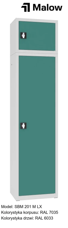 SBM 201 M LX Kolorystyka korpusu - RAL 7035 Kolorystyka drzwi - RAL 6033.jpg