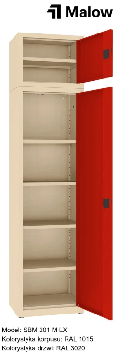 SBM 201 M LX Kolorystyka korpusu - RAL 1015 Kolorystyka drzwi - RAL 3020 (1).jpg