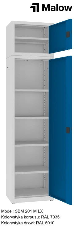 SBM 201 M LX Kolorystyka korpusu - RAL 7035 Kolorystyka drzwi - RAL 5010 (1).jpg