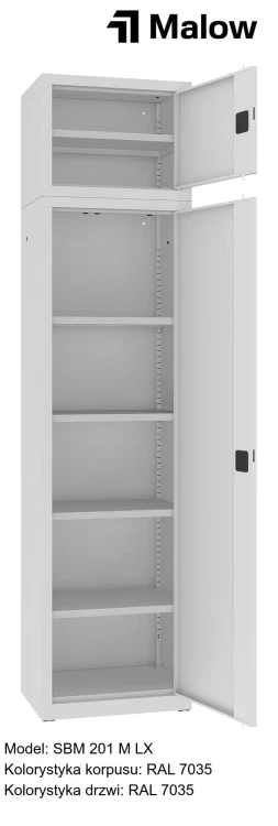 SBM 201 M LX Kolorystyka korpusu - RAL 7035 Kolorystyka drzwi - RAL 7035 (1).jpg