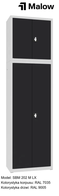 SBM 202 M LX Kolorystyka korpusu - RAL 7035 Kolorystyka drzwi - RAL 9005.jpg
