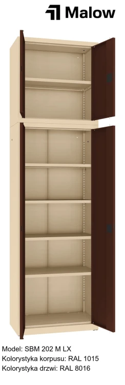 SBM 202 M LX Kolorystyka korpusu - RAL 1015 Kolorystyka drzwi - RAL 8016 (1).jpg