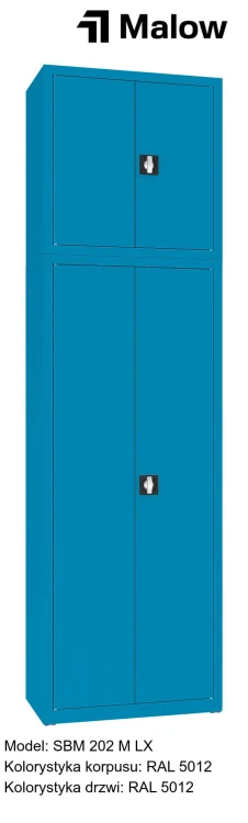SBM 202 M LX Kolorystyka korpusu - RAL 5012 Kolorystyka drzwi - RAL 5012.jpg