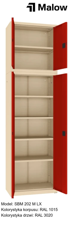 SBM 202 M LX Kolorystyka korpusu - RAL 1015 Kolorystyka drzwi - RAL 3020 (1).jpg