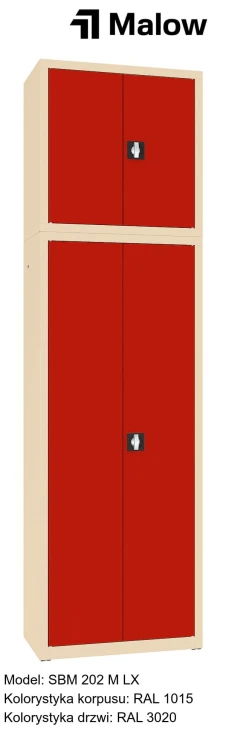 SBM 202 M LX Kolorystyka korpusu - RAL 1015 Kolorystyka drzwi - RAL 3020.jpg