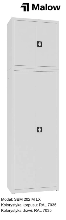 SBM 202 M LX Kolorystyka korpusu - RAL 7035 Kolorystyka drzwi - RAL 7035.jpg