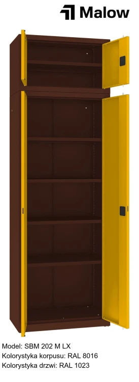 SBM 202 M LX Kolorystyka korpusu - RAL 8016 Kolorystyka drzwi - RAL 1023 (1).jpg