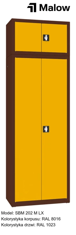 SBM 202 M LX Kolorystyka korpusu - RAL 8016 Kolorystyka drzwi - RAL 1023.jpg