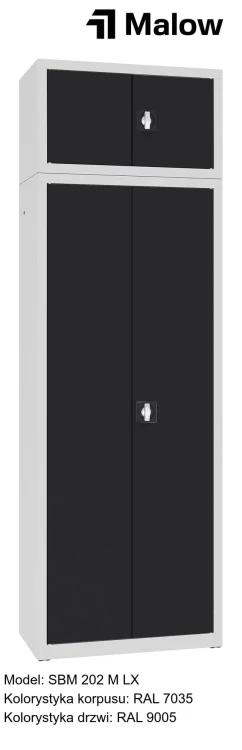 SBM 202 M LX Kolorystyka korpusu - RAL 7035 Kolorystyka drzwi - RAL 9005.jpg