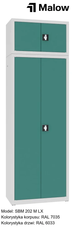 SBM 202 M LX Kolorystyka korpusu - RAL 7035 Kolorystyka drzwi - RAL 6033.jpg