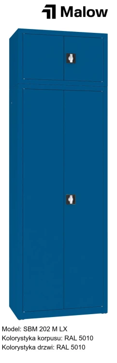 SBM 202 M LX Kolorystyka korpusu - RAL 5010 Kolorystyka drzwi - RAL 5010.jpg