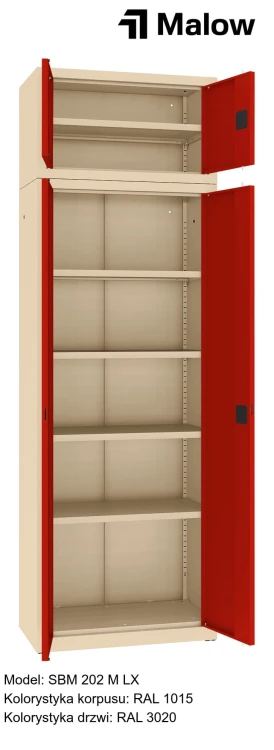 SBM 202 M LX Kolorystyka korpusu - RAL 1015 Kolorystyka drzwi - RAL 3020 (1).jpg