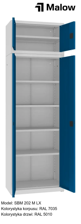 SBM 202 M LX Kolorystyka korpusu - RAL 7035 Kolorystyka drzwi - RAL 5010 (1).jpg