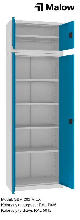 SBM 202 M LX Kolorystyka korpusu - RAL 7035 Kolorystyka drzwi - RAL 5012 (1).jpg