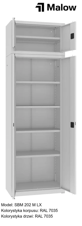 SBM 202 M LX Kolorystyka korpusu - RAL 7035 Kolorystyka drzwi - RAL 7035 (1).jpg