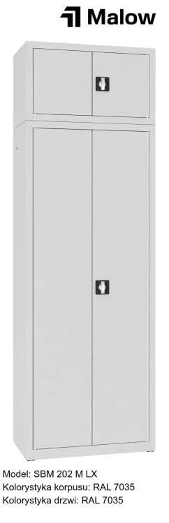 SBM 202 M LX Kolorystyka korpusu - RAL 7035 Kolorystyka drzwi - RAL 7035.jpg