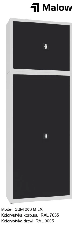 SBM 203 M LX Kolorystyka korpusu - RAL 7035 Kolorystyka drzwi - RAL 9005.jpg