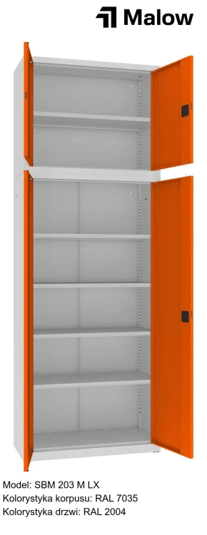 SBM 203 M LX Kolorystyka korpusu - RAL 7035 Kolorystyka drzwi - RAL 2004 (1).jpg