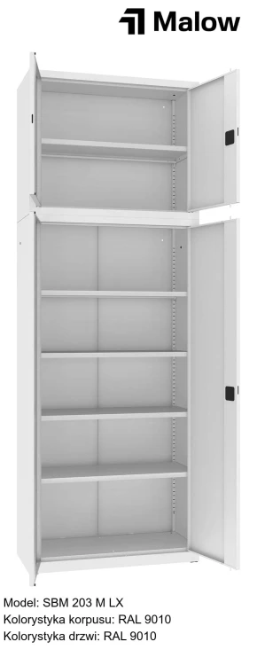 SBM 203 M LX Kolorystyka korpusu - RAL 9010 Kolorystyka drzwi - RAL 9010 (1).jpg