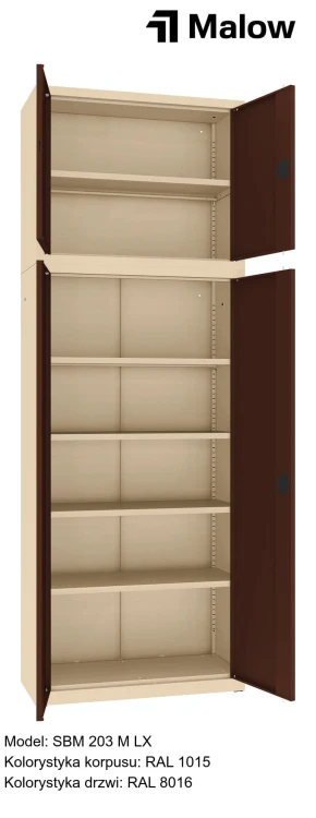 SBM 203 M LX Kolorystyka korpusu - RAL 1015 Kolorystyka drzwi - RAL 8016 (1).jpg