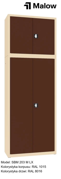 SBM 203 M LX Kolorystyka korpusu - RAL 1015 Kolorystyka drzwi - RAL 8016.jpg