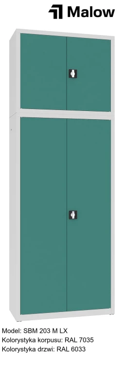 SBM 203 M LX Kolorystyka korpusu - RAL 7035 Kolorystyka drzwi - RAL 6033.jpg