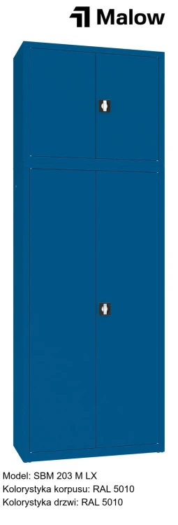 SBM 203 M LX Kolorystyka korpusu - RAL 5010 Kolorystyka drzwi - RAL 5010.jpg