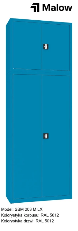 SBM 203 M LX Kolorystyka korpusu - RAL 5012 Kolorystyka drzwi - RAL 5012.jpg
