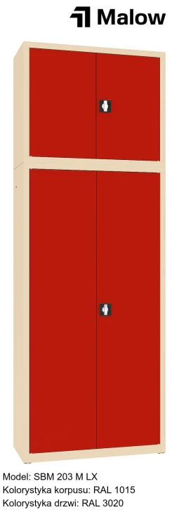 SBM 203 M LX Kolorystyka korpusu - RAL 1015 Kolorystyka drzwi - RAL 3020.jpg