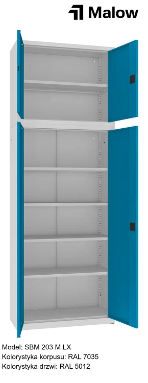 SBM 203 M LX Kolorystyka korpusu - RAL 7035 Kolorystyka drzwi - RAL 5012 (1).jpg
