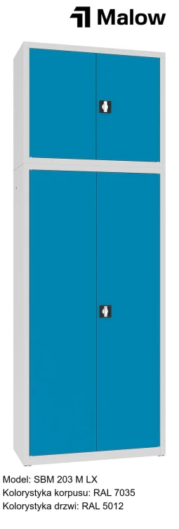 SBM 203 M LX Kolorystyka korpusu - RAL 7035 Kolorystyka drzwi - RAL 5012.jpg