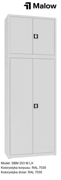 SBM 203 M LX Kolorystyka korpusu - RAL 7035 Kolorystyka drzwi - RAL 7035.jpg