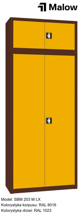 SBM 203 M LX Kolorystyka korpusu - RAL 8016 Kolorystyka drzwi - RAL 1023.jpg