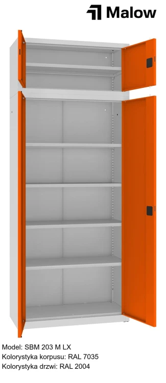 SBM 203 M LX Kolorystyka korpusu - RAL 7035 Kolorystyka drzwi - RAL 2004 (1).jpg