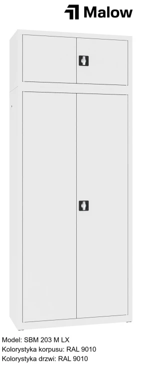 SBM 203 M LX Kolorystyka korpusu - RAL 9010 Kolorystyka drzwi - RAL 9010.jpg
