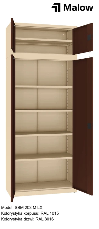 SBM 203 M LX Kolorystyka korpusu - RAL 1015 Kolorystyka drzwi - RAL 8016 (1).jpg