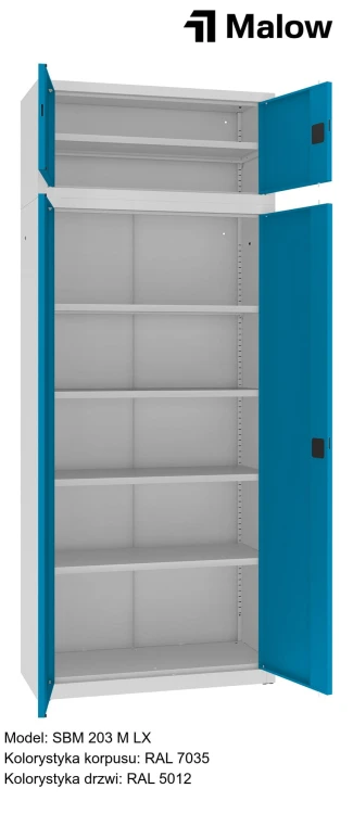 SBM 203 M LX Kolorystyka korpusu - RAL 7035 Kolorystyka drzwi - RAL 5012 (1).jpg
